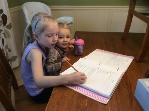 Homeschooling with a Toddler Underfoot