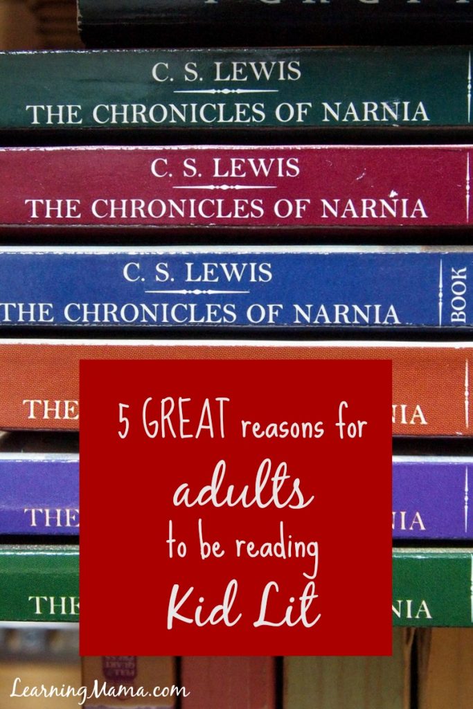 5 Great Reasons Adults Should Be Reading Kid Lit - Why I'm spending so much time reading books from the Juvenile Fiction collection at my library - www.learningmama.com