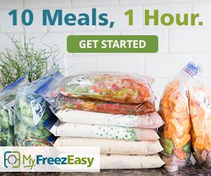 Freezer meals for busy homeschool families - MyFreezEasy is was a total game changer for me! Check out how freezer cooking can help you provide healthy, homemade, and affordable meals to your family even on the busiest of days