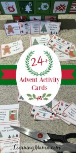 FREE printable Advent Activity Cards - Chocolate-free Advent Calendar idea