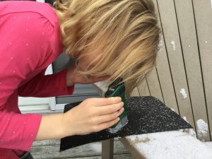 A Day in the Life of a Homeschooler - impromptu learning when the snow falls and the kids decide to check out the flakes under a microscope! 