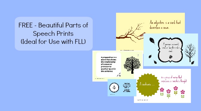 Parts of Speech Printables