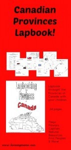 Free Lapbook: Lapbooking the Provinces of Canada