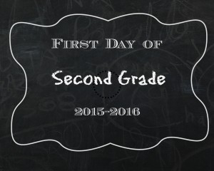 First Day of School Chalkboard Printable