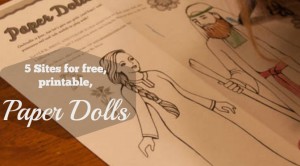 5 great sources for free, printable paper dolls!
