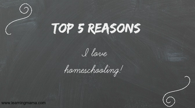 Top 5 Reasons I Love Homeschooling!