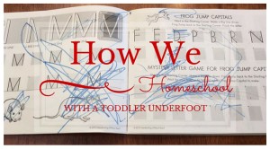 How We Homeschool With a Toddler Underfoot!