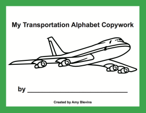 Homeschool Copywork - Transportation Copywork