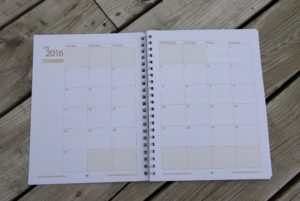 Hey Mama! Schoolhouse Planner Review - Monthly planning pages