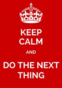 KEEP CALM AND DO THE NEXT THING: My homeschool planning motto!