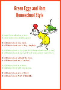 Green Eggs and Ham - Homeschool Style!