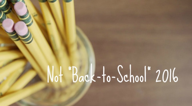A Not “Back-to-School” Update