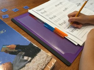 Using Handwriting Without Tears' free online worksheet generator for copywork