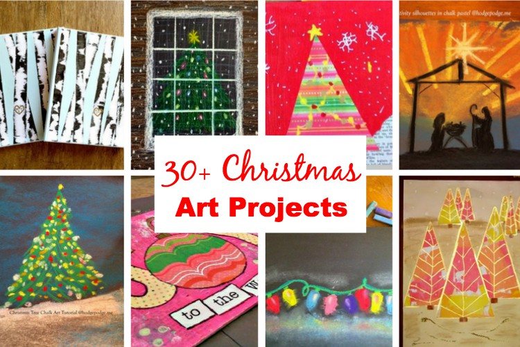 30 + Christmas Art Projects to Enjoy with Your Children