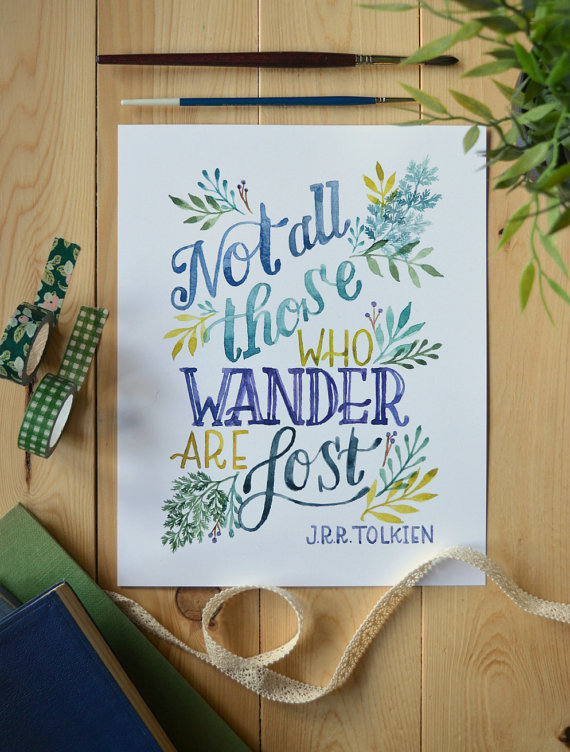 Literary inspired prints make wonderful gifts for the book lover on your list!