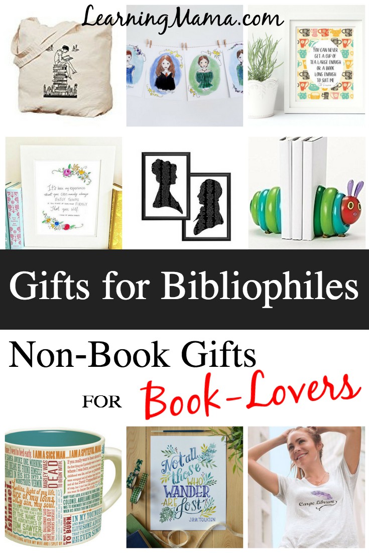 Great Gifts for the Bibliophile on Your List! Check out these non-book gifts for the book lover on your list. #christmasgifts #giftideas #bookworm #booklover
