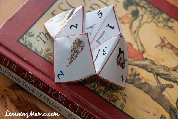 Fun Narration Cootie Catcher for Your Charlotte Mason Homeschool -- Narration prompts to help you and your child