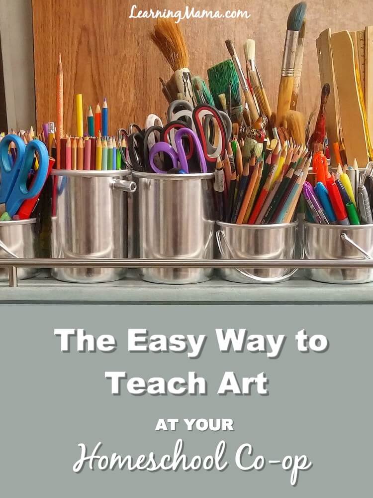 The Easy Way to Teach Art at Your Homeschool Co-op