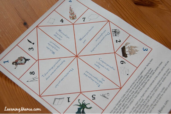 Make narration fun with this printable narration prompt cootie catcher