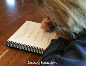 A Day in the Life of a Homeschooler - working with mom