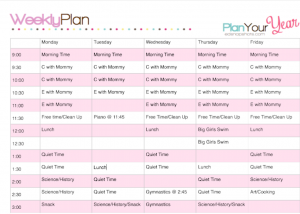 Our ideal weekly homeschool schedule (A Day in the Life of a Homeschooler)