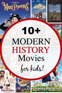 Experience Modern History with your kids with these clean, age appropriate family movies
