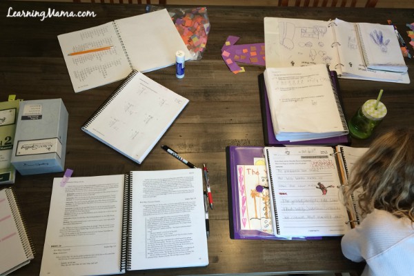Mid-morning homeschool mess - a typical day in the life of our homeschool